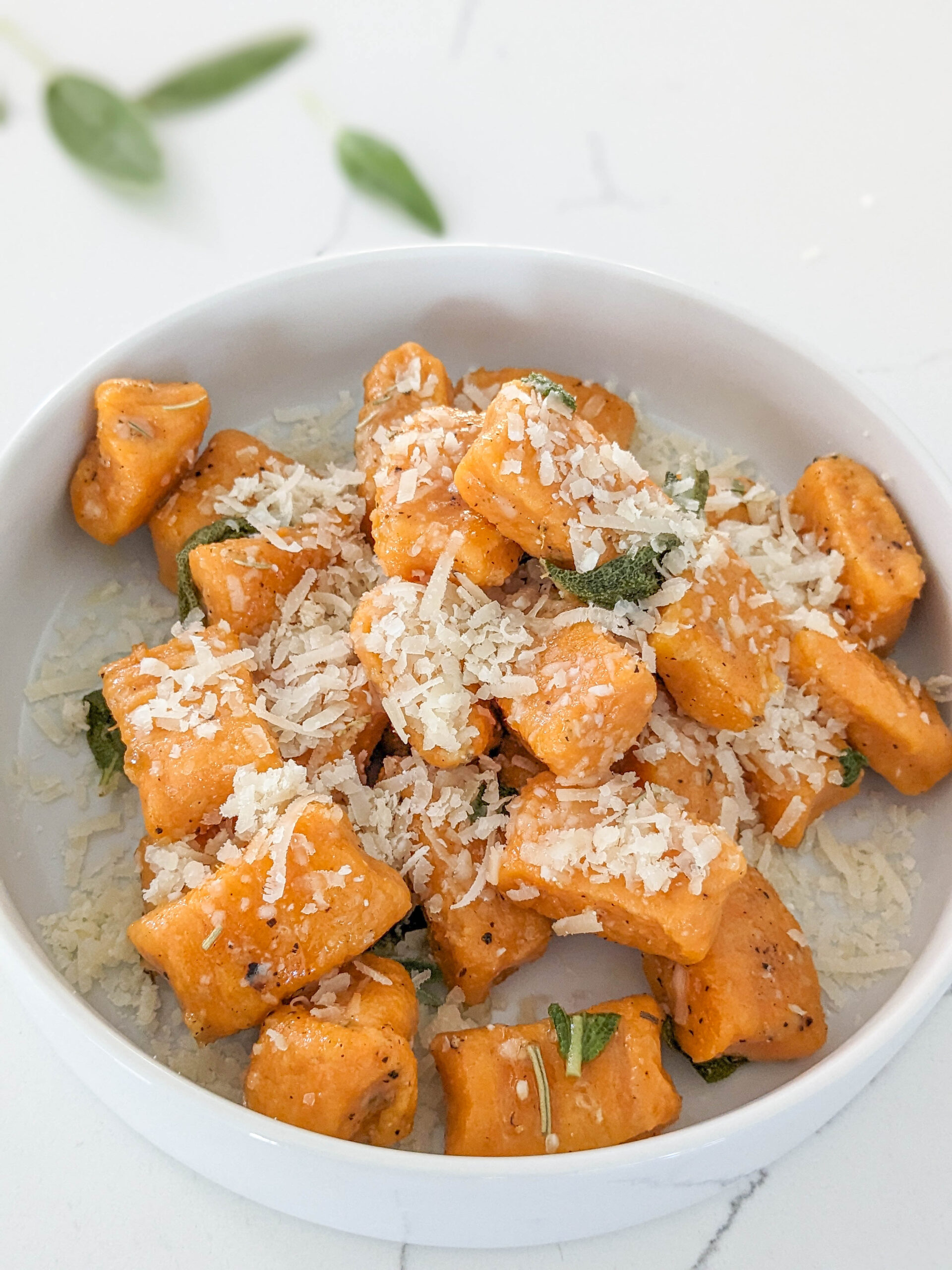 Sweet Potato Gnocchi with Garlic Sage Butter